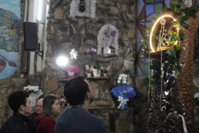 Missa dos romeiros abriu as celebraÃ§Ãµes das Santas Missas em Laranjeiras do Sul (12/10)